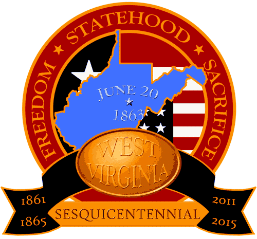 150th WV in CW logo