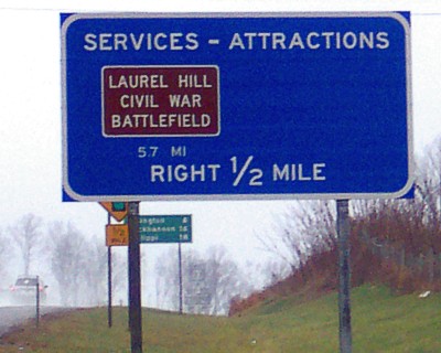 Laurel Hill Highway Sign